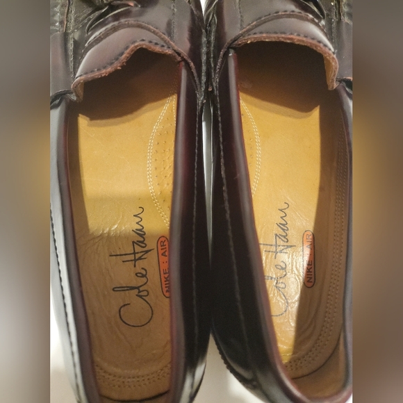 GUC Cole Haan Pinch Tassel Loafer Mens size 8.5 Burgundy Leather C06588 main image 6